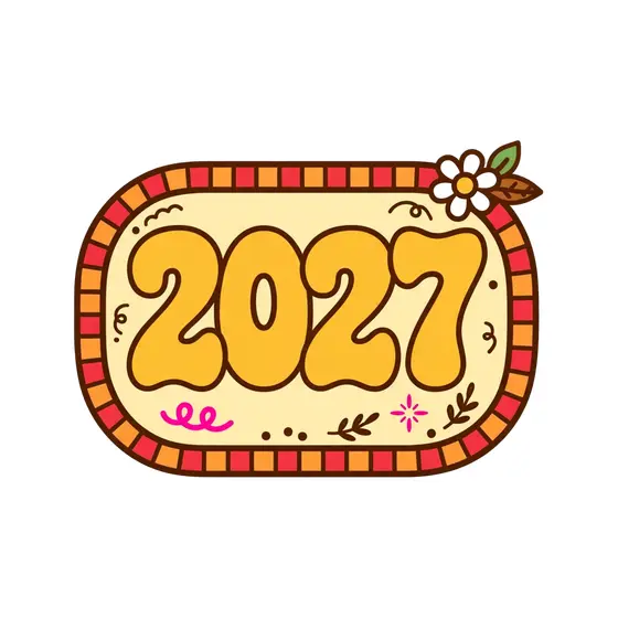 Mustard 2027 Rounded Rectangle Badge