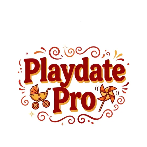 Dark Red Playdate Pro With Stroller and Pinwheel