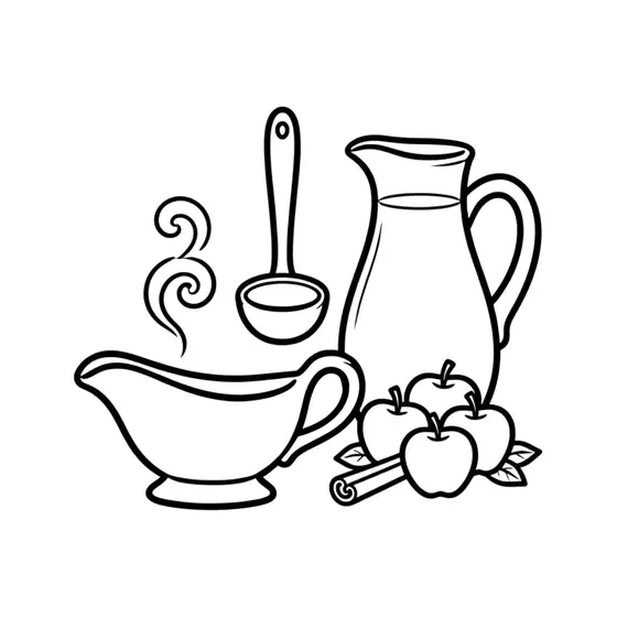 Gravy Boat Pitcher Apples and Cinnamon