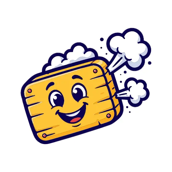 Wooden Eraser Puffing Chalk Clouds Sideways