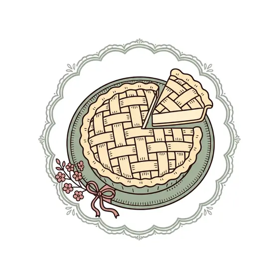 Lattice Pie With Sage Plate