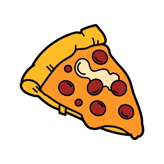 Single Pizza Slice With Pepperoni