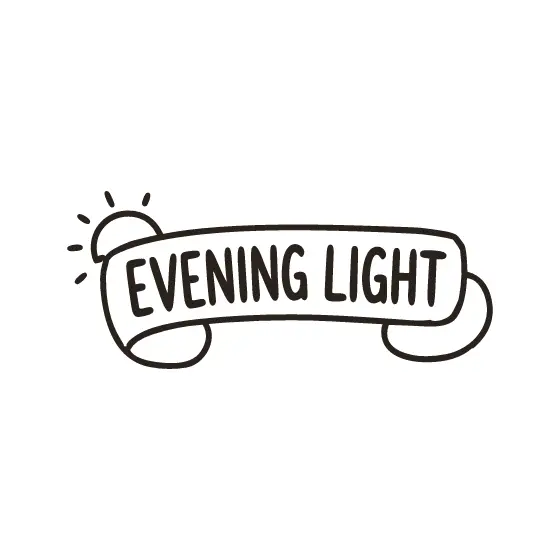 Evening Light Banner With Half Sun