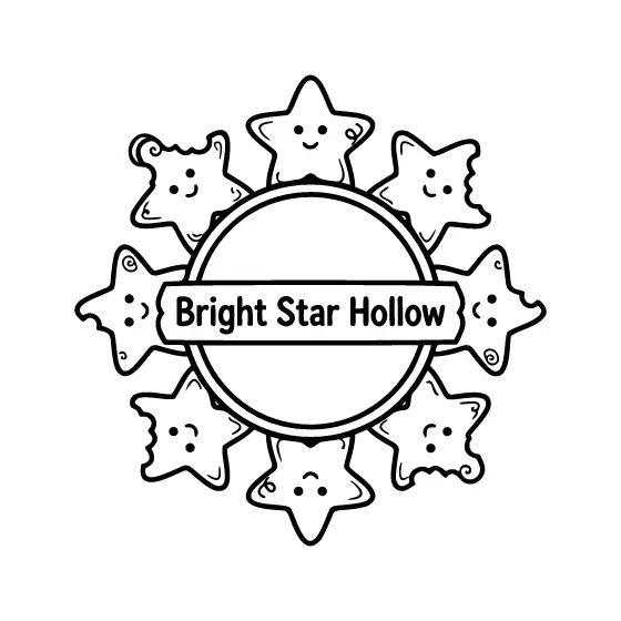 Gingerbread Star Ring with Banner