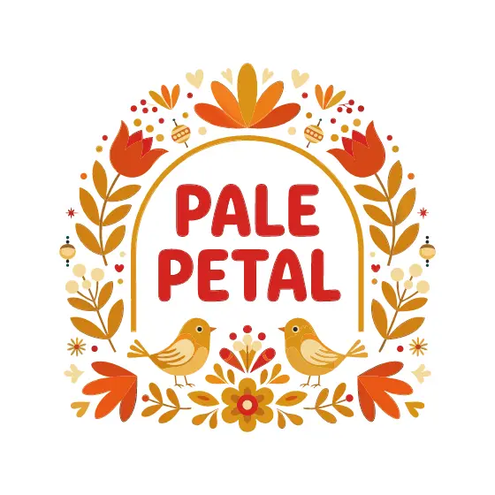 Minimal Pale Petal Arch with Twin Birds