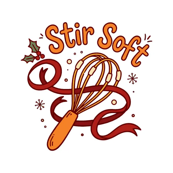 Whisk with Red Ribbon and Stir Soft