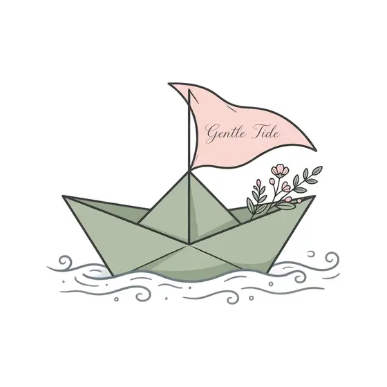 Paper Boat With Flag Pennant