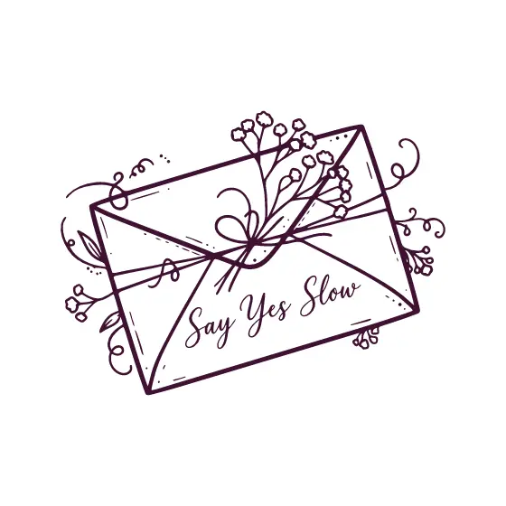 Say Yes Slow Envelope With Baby's Breath