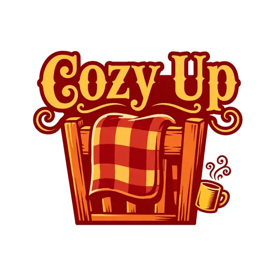 Plaid Blanket on Chair With Mug