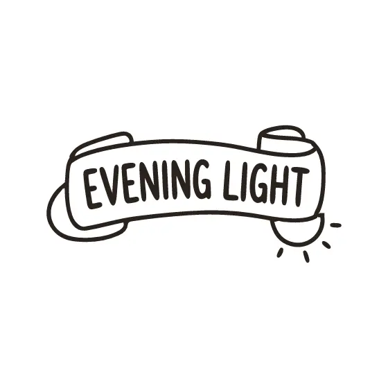 Evening Light Banner With Corner Sun