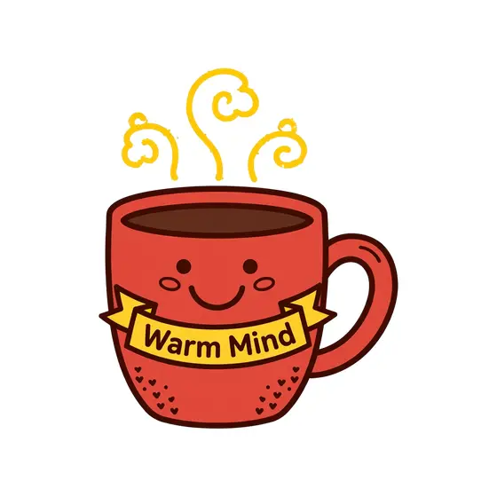 Red Mug With Smile and Steam