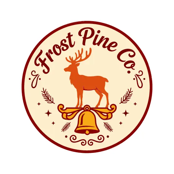 Reindeer Silhouette With Hanging Bell Badge