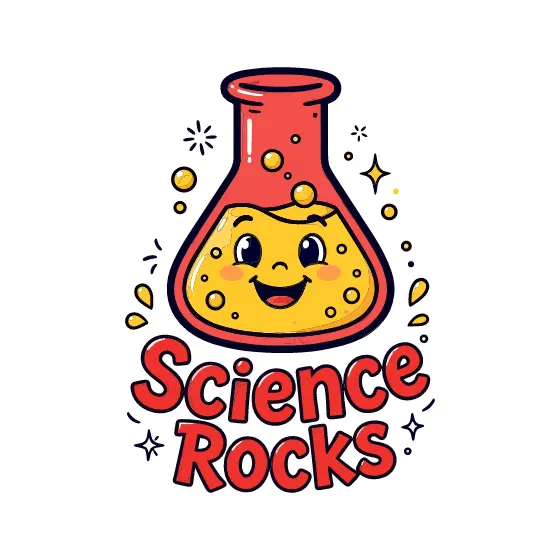 Yellow Beaker With Bubbling Liquid
