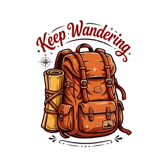 Tan Mat Backpack With Star Accent