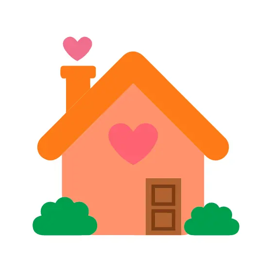 Charming Orange Roof House with Bushes