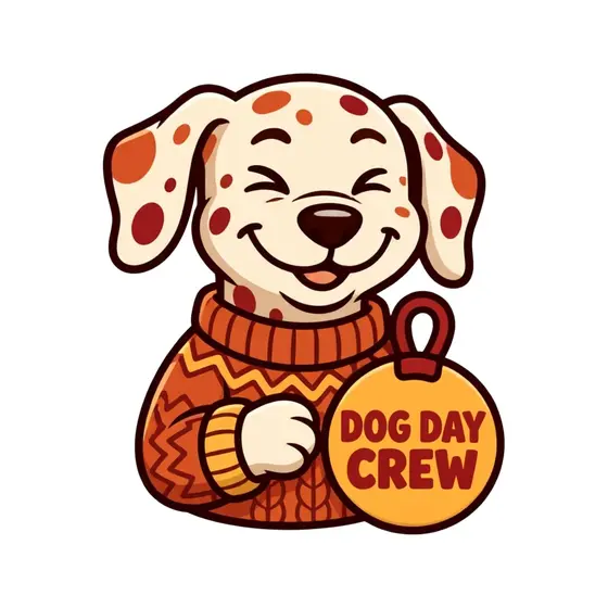 Cream Dalmatian With Orange Tag