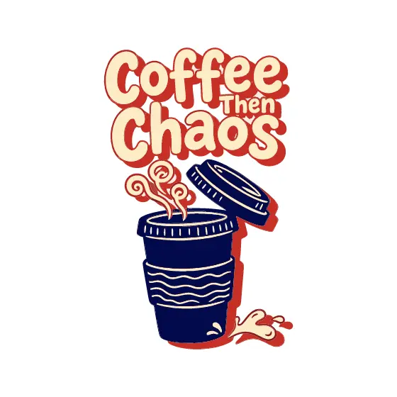 Cream Coffee Cup With Steam