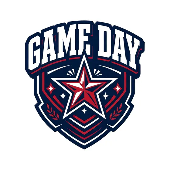 Game Day Star Shield Badge