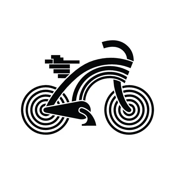 Art Deco Concentric Ring Bicycle
