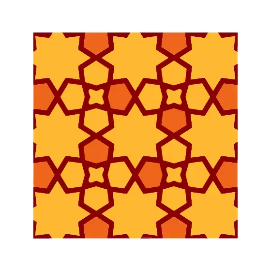 Star Lattice Repeat Pattern