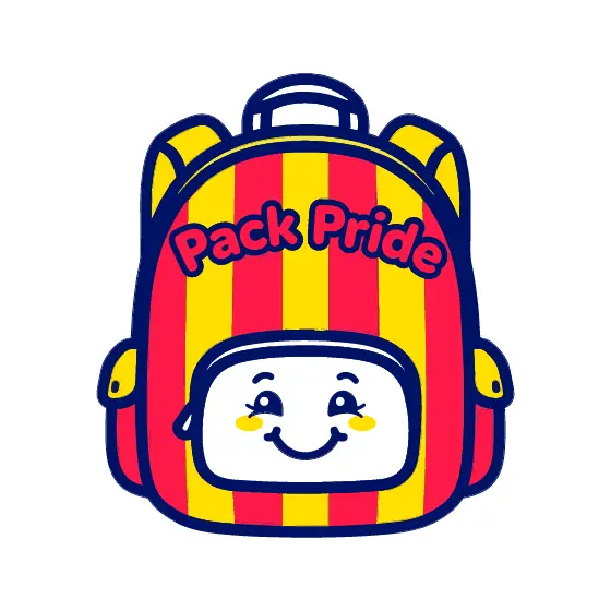 Striped Backpack With Pocket Face