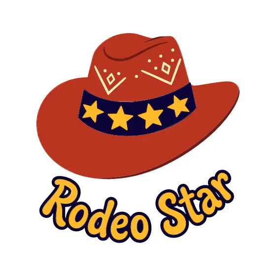 Rust Red Cowboy Hat with Navy Star Band