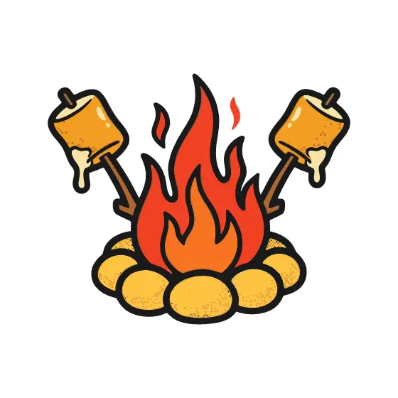 Campfire With Toasted Marshmallows