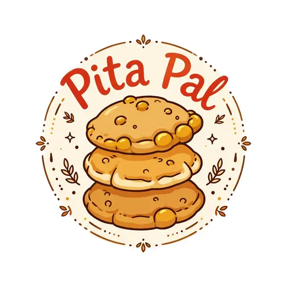 Red Pita Pal Badge Stacked Pitas