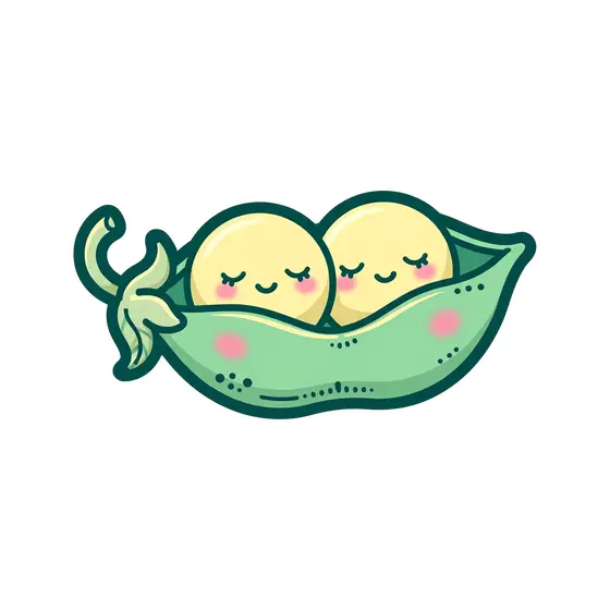 Two Sleepy Peas In A Pod
