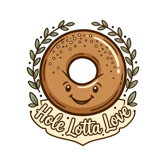 Bagel Wreath With Ribbon Banner