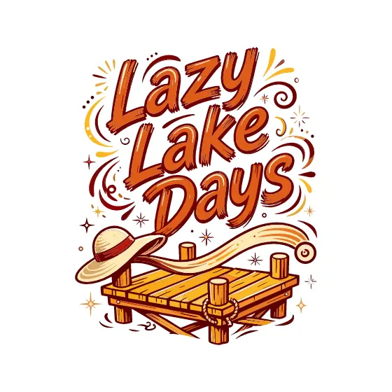 Brush Lettering Dock With Sunhat