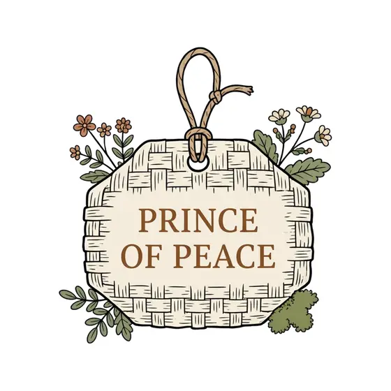 Woven Tag With Prince of Peace