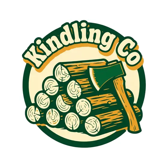 Split Firewood and Axe Kindling Badge