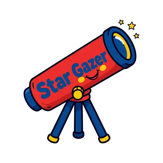 Red Telescope With Smiling Tube