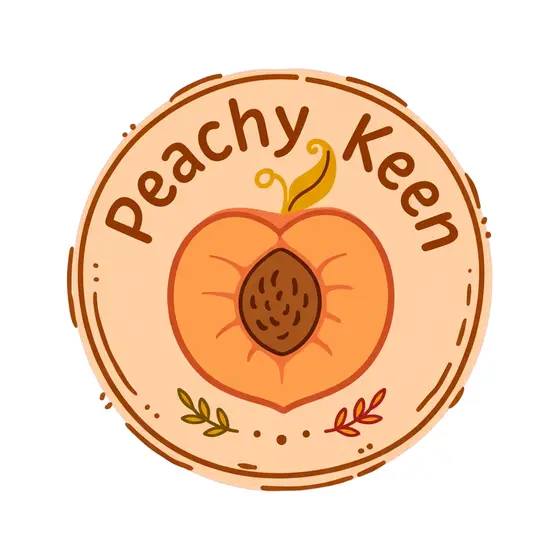 Peach Half With Pit Badge