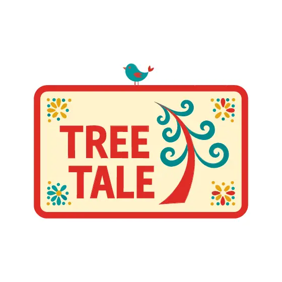 Red Border Tree Tale Sign