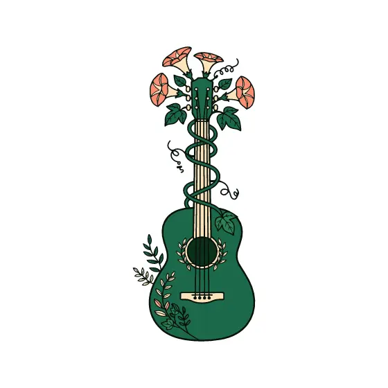Guitar Vine With Sparse Leaves