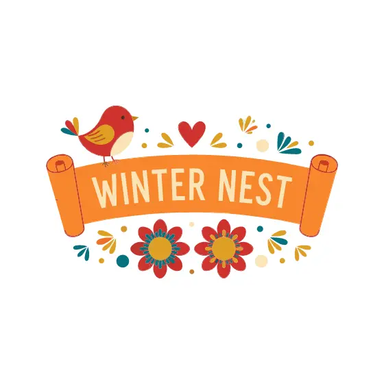 Red Robin Winter Nest Scroll