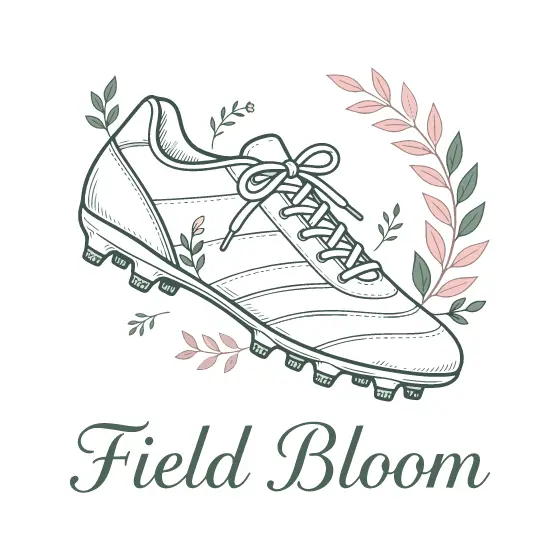 Cleat With Pink Laurel and Serif Text