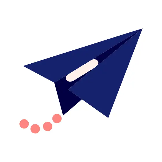 Paper Airplane With Wing Stripe
