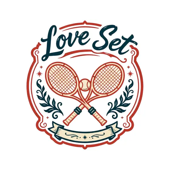 Teal Script Rackets Crest