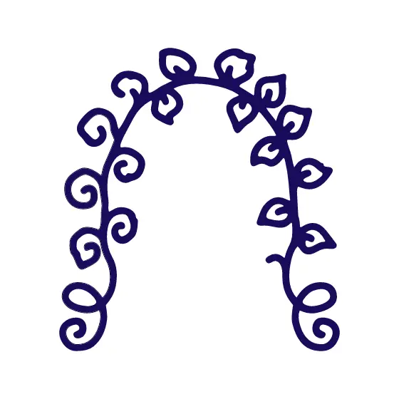 Spiral Vine Arch Border