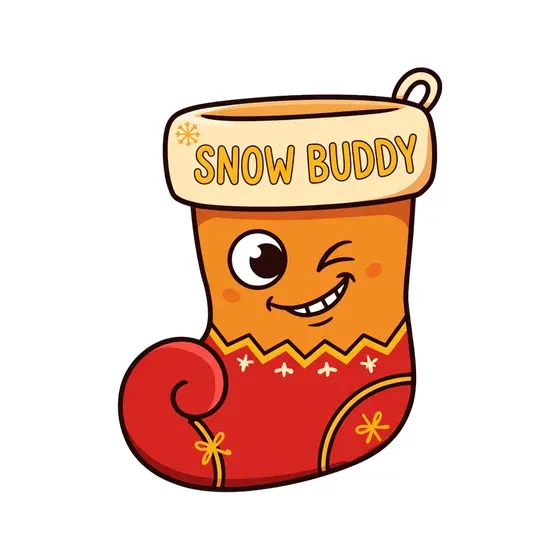 Winking Stocking Snow Buddy Ornament