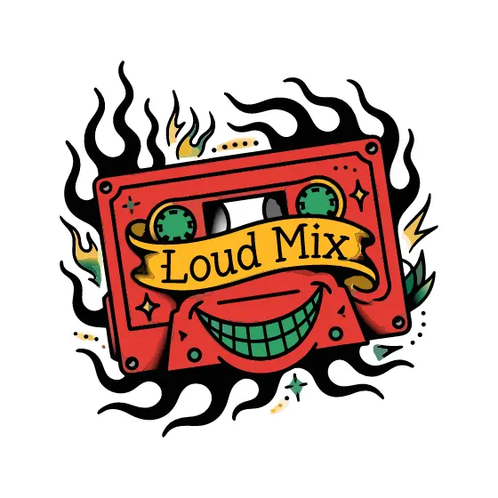 Red Cassette With Yellow Banner