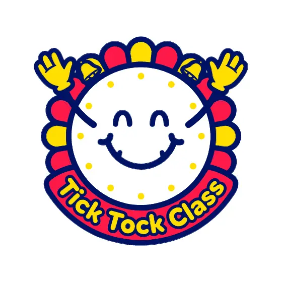 Clock Badge With Bells and Scalloped Frame