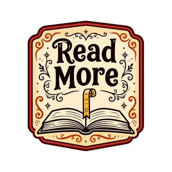 Read More Label With Open Book
