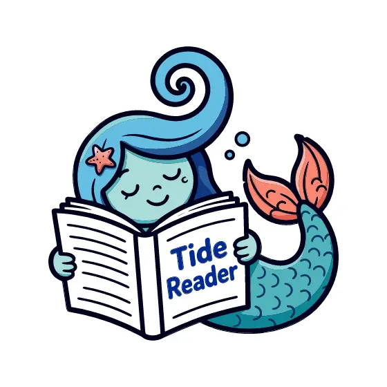 Mermaid Reading Tide Reader Book