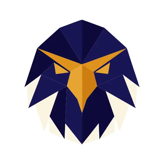Front Facing Navy Eagle Badge