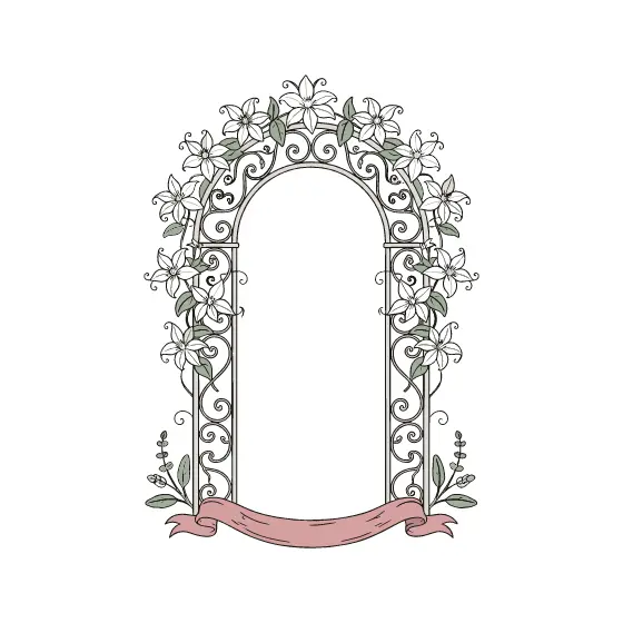 Clematis Arch with Lower Sprigs