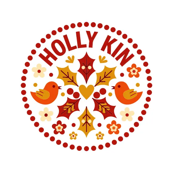 Holly Kin Badge Dotted Red Ring